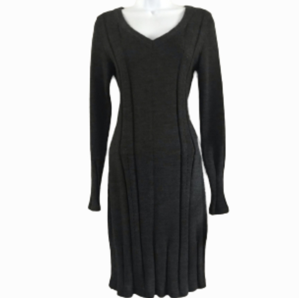 Wool blend Fitted Sweater Dress